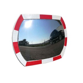 QWORK Miroir Convexe avec Support, Miroir de Sécurité pour Allées