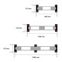 Butée de parking ø75mm | Acier | À platine | 3 longueurs