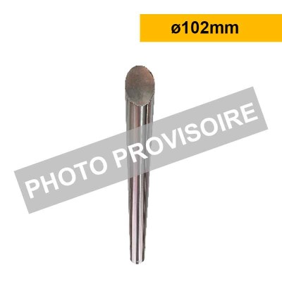 Poteau anti-bélier biseauté INOX | À sceller | ø102 - H1200mm