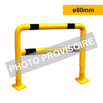 Barrière piétonne garde corps flexible | À platine | ø80mm